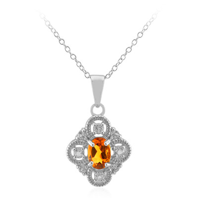 Madeira Citrine Silver Necklace