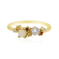 White Topaz Silver Ring
