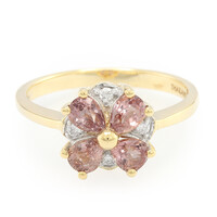 18K Unheated Padparadscha Sapphire Gold Ring (AMAYANI)