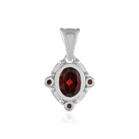 Mozambique Garnet Silver Pendant