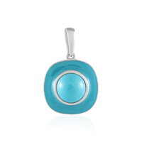 Sleeping Beauty Turquoise Silver Pendant
