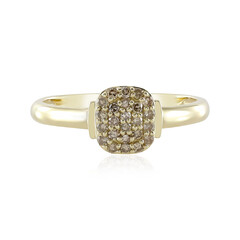 9K I2 Champagne Diamond Gold Ring (de Melo)