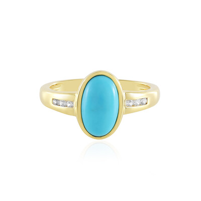 Sleeping Beauty Turquoise Silver Ring