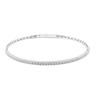 14K I1 (H) Diamond Gold Bangle (CIRARI)