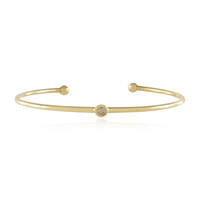 VS1 Champagne Diamond Silver Bangle