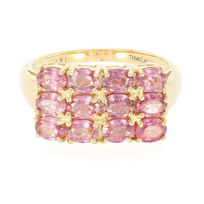 18K Unheated Padparadscha Sapphire Gold Ring (AMAYANI)
