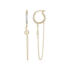 White Topaz Silver Earrings