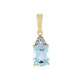 Sky Blue Topaz Silver Pendant