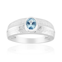 Mozambique Aquamarine Silver Ring (Pallanova)
