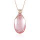 Pink Mabe Pearl Silver Necklace (Gems en Vogue)