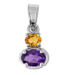 Amethyst Silver Pendant