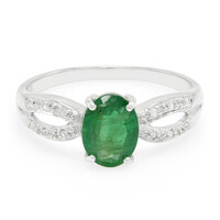 Bahia Emerald Silver Ring
