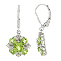 Peridot Silver Earrings