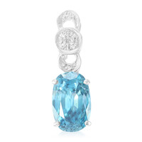 Ratanakiri Zircon Silver Pendant