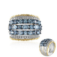 Tanzanian Aquamarine Silver Ring (Gems en Vogue)