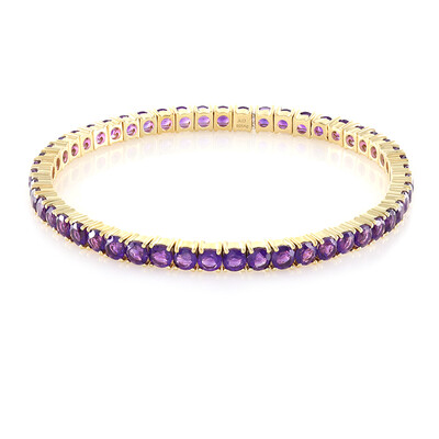 Zambian Amethyst Silver Bracelet (M de Luca)