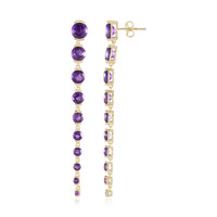 Amethyst Silver Earrings
