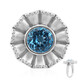 Swiss Blue Topaz Silver Ring (Remy Rotenier)