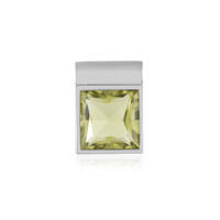 Lemon Quartz Silver Pendant