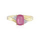 Madagascar Pink Sapphire Silver Ring