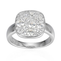 Zircon Silver Ring(Adela Silber)