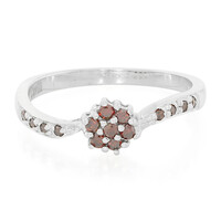 Fancy Diamond Silver Ring