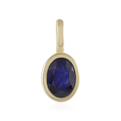 Madagascar Blue Sapphire Silver Pendant