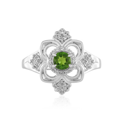 Russian Diopside Silver Ring