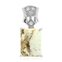 Magnesite Silver Pendant