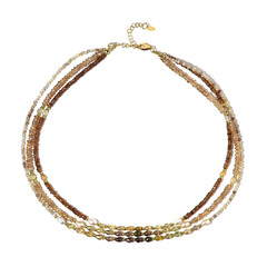 Canary Zircon Silver Necklace (Riya)