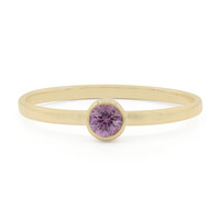 9K Pink Sapphire Gold Ring