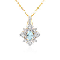 Aquamarine Silver Necklace