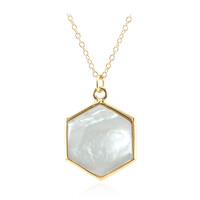 Mother of Pearl Silver Necklace