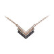 10K Black Diamond Gold Necklace