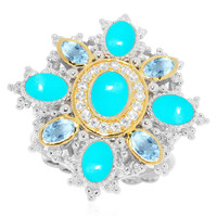 Sleeping Beauty Turquoise Silver Ring (Dallas Prince Designs)
