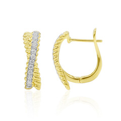 18K IF (D) Diamond Gold Earrings