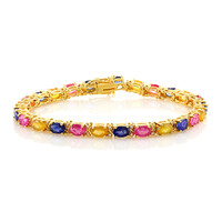 Madagascar Yellow Sapphire Silver Bracelet