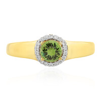 Russian Demantoid Silver Ring
