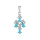 Sleeping Beauty Turquoise Silver Pendant