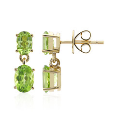 9K Wagogo Peridot Gold Earrings