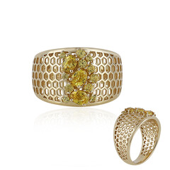 9K Yellow Sapphire Gold Ring (Ornaments by de Melo)