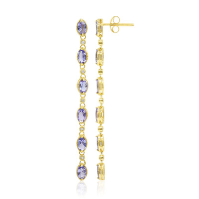 Tanzanite Silver Earrings