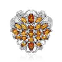 Madeira Citrine Silver Ring