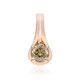 9K VS1 Argyle Rose De France Diamond Gold Pendant (Annette)