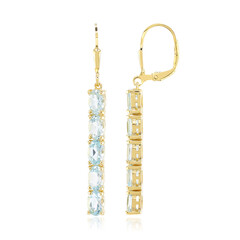 Sky Blue Topaz Silver Earrings