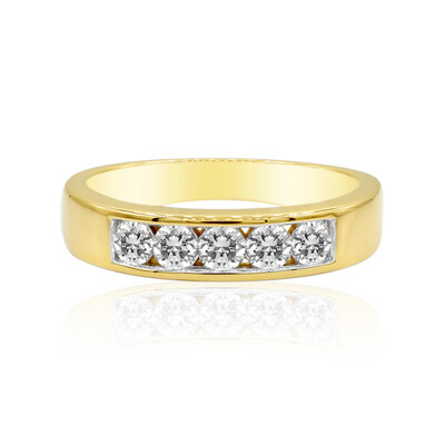 18K IF (D) Diamond Gold Ring (Annette)