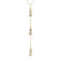 9K I2 Champagne Diamond Gold Necklace (de Melo)