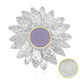 Lavender Jade Silver Pendant (MONOSONO COLLECTION)