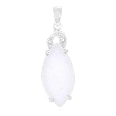 Glitter Agate Silver Pendant