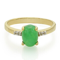 Imperial Chrysoprase Silver Ring